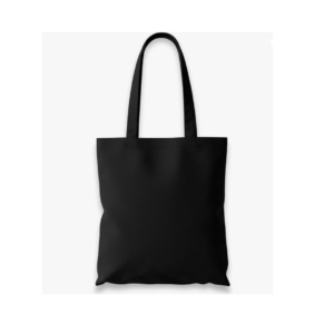 A natural‑colour cotton tote bag with long reinforced handles.