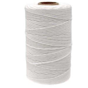 A roll of white 2mm cotton butcher’s twine measuring 100 metres.